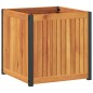 vidaXL Pflanzkübel 45x45x44 cm Massivholz Akazie und Stahl vidaXL Pflanzkübel 45x45x44 cm Massivholz Akazie und Stahl
