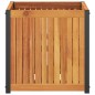 vidaXL Pflanzkübel 45x45x44 cm Massivholz Akazie und Stahl vidaXL Pflanzkübel 45x45x44 cm Massivholz Akazie und Stahl