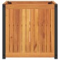 vidaXL Pflanzkübel 45x45x44 cm Massivholz Akazie und Stahl vidaXL Pflanzkübel 45x45x44 cm Massivholz Akazie und Stahl