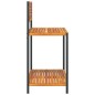 vidaXL Garten-Arbeitstisch 90x50x110 cm Massivholz Akazie und Stahl vidaXL Garten-Arbeitstisch 90x50x110 cm Massivholz Akazie und Stahl