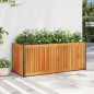 vidaXL Pflanzkübel 110x45x44 cm Massivholz Akazie und Stahl vidaXL Pflanzkübel 110x45x44 cm Massivholz Akazie und Stahl