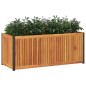 vidaXL Pflanzkübel 110x45x44 cm Massivholz Akazie und Stahl vidaXL Pflanzkübel 110x45x44 cm Massivholz Akazie und Stahl