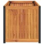 vidaXL Pflanzkübel 110x45x44 cm Massivholz Akazie und Stahl vidaXL Pflanzkübel 110x45x44 cm Massivholz Akazie und Stahl