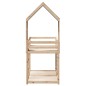 vidaXL Etagenbett mit Dach 75x190 cm Massivholz Kiefer vidaXL Etagenbett mit Dach 75x190 cm Massivholz Kiefer