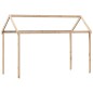 vidaXL Hochbett mit Dach 80x200 cm Massivholz Kiefer vidaXL Hochbett mit Dach 80x200 cm Massivholz Kiefer