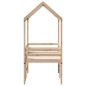 vidaXL Hochbett mit Dach 80x200 cm Massivholz Kiefer vidaXL Hochbett mit Dach 80x200 cm Massivholz Kiefer