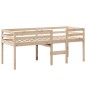 vidaXL Hochbett mit Dach 90x190 cm Massivholz Kiefer vidaXL Hochbett mit Dach 90x190 cm Massivholz Kiefer