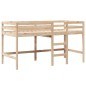 vidaXL Hochbett mit Dach 90x190 cm Massivholz Kiefer vidaXL Hochbett mit Dach 90x190 cm Massivholz Kiefer
