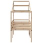 vidaXL Hochbett mit Dach 90x190 cm Massivholz Kiefer vidaXL Hochbett mit Dach 90x190 cm Massivholz Kiefer