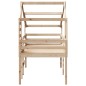 vidaXL Hochbett mit Dach 75x190 cm Massivholz Kiefer vidaXL Hochbett mit Dach 75x190 cm Massivholz Kiefer