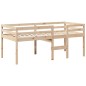 vidaXL Hochbett mit Dach 75x190 cm Massivholz Kiefer vidaXL Hochbett mit Dach 75x190 cm Massivholz Kiefer