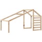 vidaXL Hochbett mit Dach 75x190 cm Massivholz Kiefer vidaXL Hochbett mit Dach 75x190 cm Massivholz Kiefer