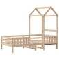 vidaXL Massivholzbett mit Dach 75x190 cm Kiefer vidaXL Massivholzbett mit Dach 75x190 cm Kiefer