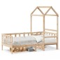 vidaXL Tagesbett mit Dach 90x200 cm Massivholz Kiefer vidaXL Tagesbett mit Dach 90x200 cm Massivholz Kiefer