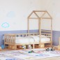 vidaXL Tagesbett mit Dach 90x200 cm Massivholz Kiefer vidaXL Tagesbett mit Dach 90x200 cm Massivholz Kiefer