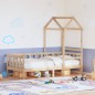 vidaXL Tagesbett mit Dach 80x200 cm Massivholz Kiefer vidaXL Tagesbett mit Dach 80x200 cm Massivholz Kiefer