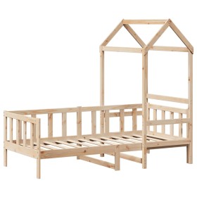 vidaXL Tagesbett mit Dach 80x200 cm Massivholz Kiefer