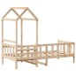 vidaXL Tagesbett mit Dach 80x200 cm Massivholz Kiefer vidaXL Tagesbett mit Dach 80x200 cm Massivholz Kiefer