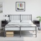 vidaXL Nachttische 2 Stk. Schwarz 36x39x60,5 cm Stahl vidaXL Nachttische 2 Stk. Schwarz 36x39x60,5 cm Stahl