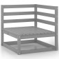 7-tlg. Garten-Lounge-Set Grau Kiefer Massivholz 7-tlg. Garten-Lounge-Set Grau Kiefer Massivholz