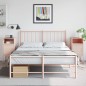 vidaXL Nachttische 2 Stk. Rosa 36x39x78 cm Stahl vidaXL Nachttische 2 Stk. Rosa 36x39x78 cm Stahl