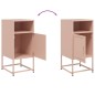 vidaXL Nachttische 2 Stk. Rosa 36x39x78 cm Stahl vidaXL Nachttische 2 Stk. Rosa 36x39x78 cm Stahl