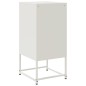 vidaXL Nachttisch Weiß 36x39x78 cm Stahl vidaXL Nachttisch Weiß 36x39x78 cm Stahl