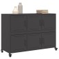 vidaXL Sideboard Schwarz 100,5x39x72 cm Kaltgewalzter Stahl vidaXL Sideboard Schwarz 100,5x39x72 cm Kaltgewalzter Stahl