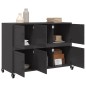 vidaXL Sideboard Schwarz 100,5x39x72 cm Kaltgewalzter Stahl vidaXL Sideboard Schwarz 100,5x39x72 cm Kaltgewalzter Stahl