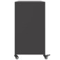 vidaXL Sideboard Schwarz 100,5x39x72 cm Kaltgewalzter Stahl vidaXL Sideboard Schwarz 100,5x39x72 cm Kaltgewalzter Stahl