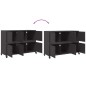 vidaXL Sideboard Schwarz 100,5x39x72 cm Kaltgewalzter Stahl vidaXL Sideboard Schwarz 100,5x39x72 cm Kaltgewalzter Stahl