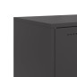vidaXL Sideboard Schwarz 100,5x39x72 cm Kaltgewalzter Stahl vidaXL Sideboard Schwarz 100,5x39x72 cm Kaltgewalzter Stahl