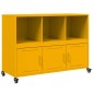 vidaXL Sideboard Senfgelb 100,5x39x72 cm Kaltgewalzter Stahl vidaXL Sideboard Senfgelb 100,5x39x72 cm Kaltgewalzter Stahl