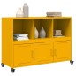 vidaXL Sideboard Senfgelb 100,5x39x72 cm Kaltgewalzter Stahl vidaXL Sideboard Senfgelb 100,5x39x72 cm Kaltgewalzter Stahl