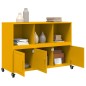 vidaXL Sideboard Senfgelb 100,5x39x72 cm Kaltgewalzter Stahl vidaXL Sideboard Senfgelb 100,5x39x72 cm Kaltgewalzter Stahl