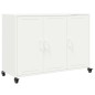 vidaXL Sideboard Weiß 100,5x39x72 cm Kaltgewalzter Stahl vidaXL Sideboard Weiß 100,5x39x72 cm Kaltgewalzter Stahl