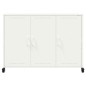 vidaXL Sideboard Weiß 100,5x39x72 cm Kaltgewalzter Stahl vidaXL Sideboard Weiß 100,5x39x72 cm Kaltgewalzter Stahl
