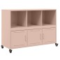 vidaXL Sideboard Rosa 100,5x39x72 cm Kaltgewalzter Stahl vidaXL Sideboard Rosa 100,5x39x72 cm Kaltgewalzter Stahl