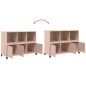 vidaXL Sideboard Rosa 100,5x39x72 cm Kaltgewalzter Stahl vidaXL Sideboard Rosa 100,5x39x72 cm Kaltgewalzter Stahl