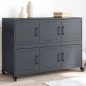 vidaXL Sideboard Anthrazit 100,5x39x72 cm Kaltgewalzter Stahl vidaXL Sideboard Anthrazit 100,5x39x72 cm Kaltgewalzter Stahl