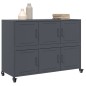 vidaXL Sideboard Anthrazit 100,5x39x72 cm Kaltgewalzter Stahl vidaXL Sideboard Anthrazit 100,5x39x72 cm Kaltgewalzter Stahl