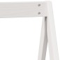 vidaXL Hochbett mit Dach Weiß 75x190 cm Massivholz Kiefer vidaXL Hochbett mit Dach Weiß 75x190 cm Massivholz Kiefer