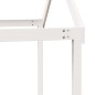 vidaXL Hochbett mit Dach Weiß 75x190 cm Massivholz Kiefer vidaXL Hochbett mit Dach Weiß 75x190 cm Massivholz Kiefer