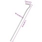 vidaXL Zeltheringe 50 Stk. 23 cm Ø5 mm Verzinkter Stahl vidaXL Zeltheringe 50 Stk. 23 cm Ø5 mm Verzinkter Stahl