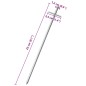 vidaXL Zeltheringe 24 Stk. 23 cm Ø6 mm Verzinkter Stahl vidaXL Zeltheringe 24 Stk. 23 cm Ø6 mm Verzinkter Stahl