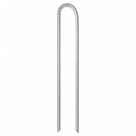 vidaXL Zeltheringe 6 Stk. U-Form 37 cm Ø10 mm Verzinkter Stahl