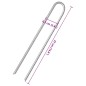 vidaXL Zeltheringe 6 Stk. U-Form 37 cm Ø10 mm Verzinkter Stahl vidaXL Zeltheringe 6 Stk. U-Form 37 cm Ø10 mm Verzinkter Stahl