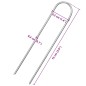 vidaXL Bodenanker 50 Stk. U-Form 15x3,5 cm Verzinkter Stahl vidaXL Bodenanker 50 Stk. U-Form 15x3,5 cm Verzinkter Stahl