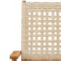 vidaXL 3-tlg. Bistro-Set Beige Poly Rattan und Massivholz vidaXL 3-tlg. Bistro-Set Beige Poly Rattan und Massivholz