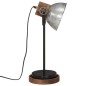 vidaXL Schreibtischlampe 25 W Vintage-Silber 17x17x50 cm E27 vidaXL Schreibtischlampe 25 W Vintage-Silber 17x17x50 cm E27